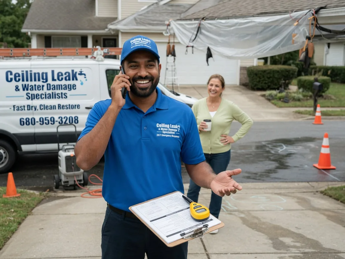 Ceiling Leak Cleanup Kerens, TX FAQs